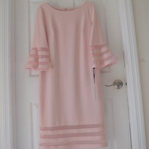 Calvin Klein Illusion-Trim Sheath Dress Size 14